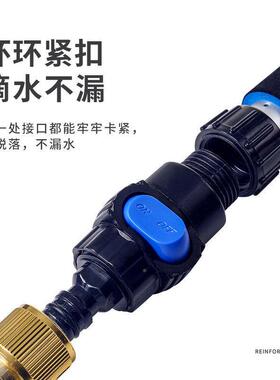 新款通水洗车把6422水025可以接管的刷子伸缩杆专会用带冲拖水喷