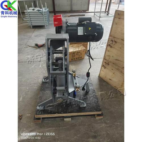 小型圆管滚切机钢动管镀锌管割设备电便切携割PUN式螺旋管切机