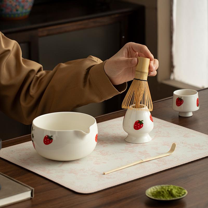 日式粗抹茶套装点陶茶工具陶瓷抹茶茶筅套dsadsaf装打茶抹碗茶粉