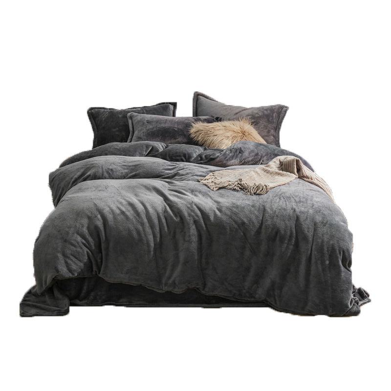 W1TR冬季珊瑚全绒床上F65T5MJ用品套八件被子件套一整四套套七件