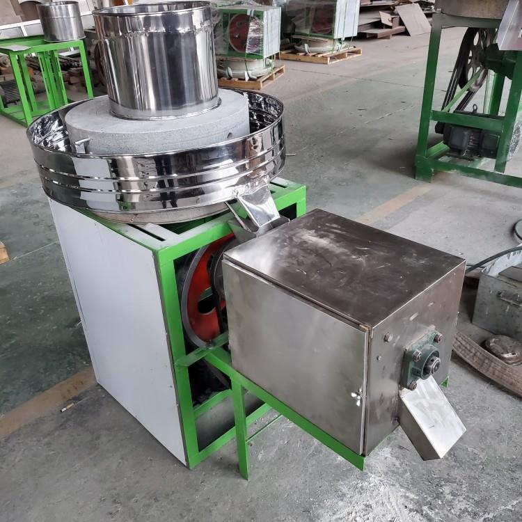 型电动石磨豆浆磨AQG米浆芝麻油电动石磨机天然小石制磨作石磨碾
