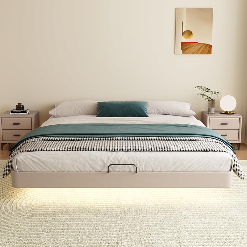 V悬床全实木202312071无床头床架排骨架现代简约浮可定制.5m单双