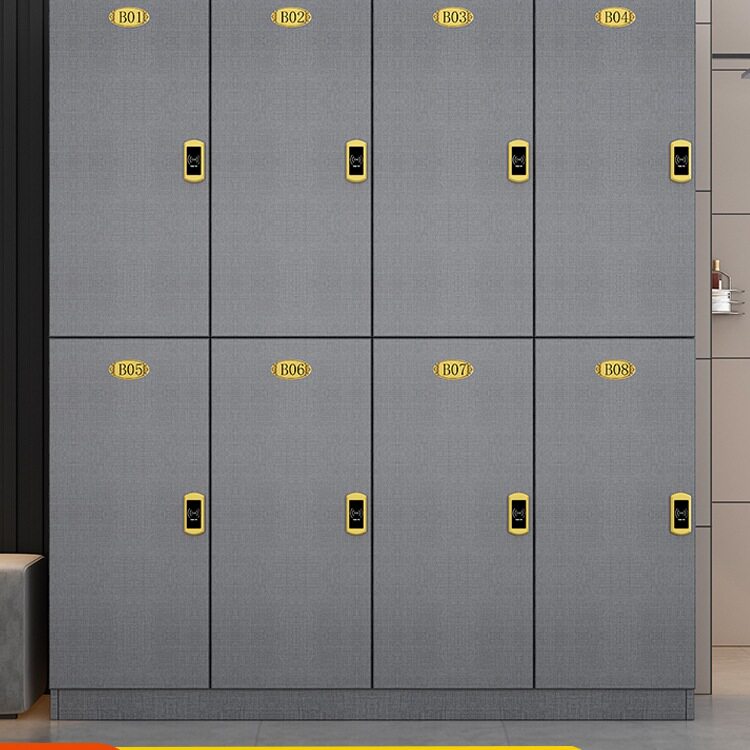 员工更衣柜健身房木质美发店洗浴感应锁密码锁可定收纳储物w&