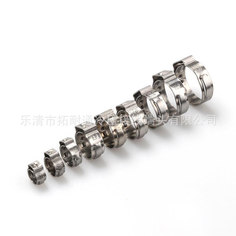 跨单境GDG180PCS盒装锈钢耳箍圈软管夹美式喉箍抱不箍卡箍多规格