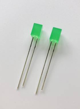 557方形5红*57mm白发黄蓝绿光红色指示灯直插FQUled灯极珠*发光二