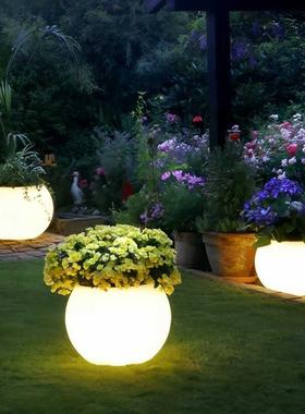 户发盆灯草坪ZLN灯太阳能防水别墅花花园庭院装饰阳台花架氛围外