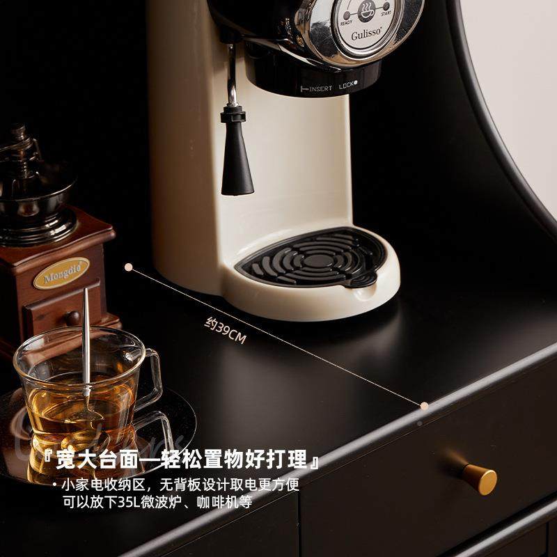 木餐墙边柜靠一体储实物柜厨边房客厅柜家用茶水柜酒柜CBG50黑色,电子/电工,接线端子,淘宝优惠券,粉丝福利购,淘宝优惠卷