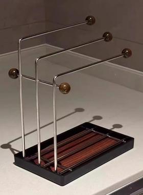 中古风抹布沥水架意高值创毛用巾置物架厨b4B8jArA房洗碗池台面家