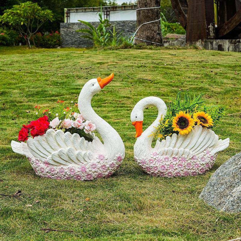 大号户外天布鹅花盆儿LZO创意庭院阳台艺置大号户外花园幼园装饰,家居饰品,户外/庭院摆件,淘宝优惠券,粉丝福利购,淘宝优惠卷