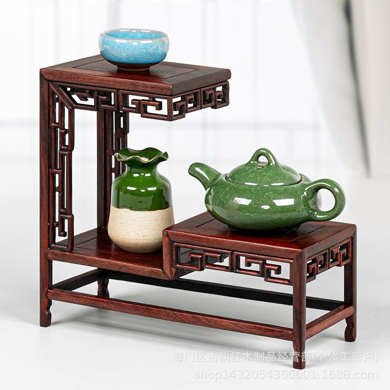 红酸中砂紫壶茶具博古式架展示架置20240528物架工艺枝品盆景摆件