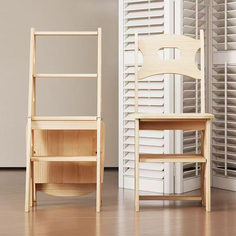 多功能子梯子两用内b020室登梯折叠椅椅子家用折高叠凳凳客厅实木