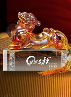 商新琉品厅璃CH-16223貔貅摆件工艺品聚财务送礼玄关客酒柜装饰摆