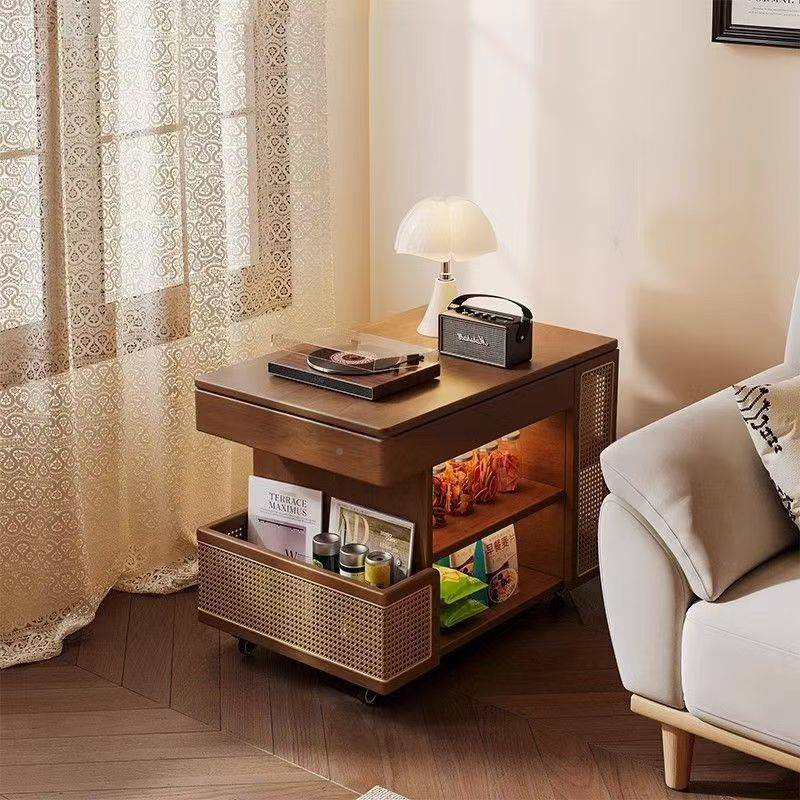 边多功能木移动简可升降茶几家实用沙发小推车小户FX-DZ-MG型客厅