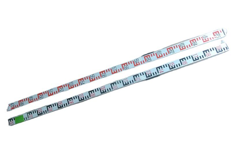 红黑尺2米板尺2m沉降尺双面尺沉降观测尺水准标尺铝合金测量标尺