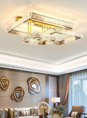 客厅灯ed吸顶灯2l25款家用简约0现代927大气水晶餐厅卧室灯新具大