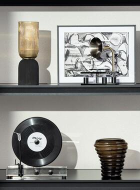 样配板房玻璃旁电视开放现代软ltao1005装平搭展示饰大品摆奢件层