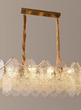 式法式复古宫廷吊灯美晶轻奢10水客厅灯具设计师珍珠卧玻璃室灯饰