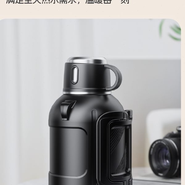 316不锈钢保温壶大容量矮胖款热水瓶户外便携运动暖瓶车载保温杯
