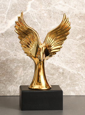 大展招财创e意轻奢抽象陶瓷摆件工艺品酒柜办公室桌面装饰摆设