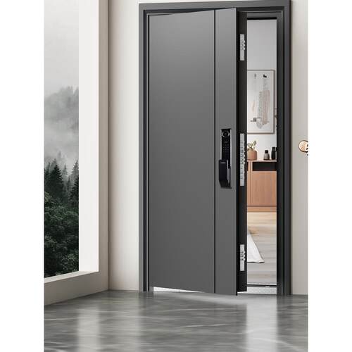 2025款防盗门入户门家用甲级锌合金门指纹5D人脸智能锁一体进户门