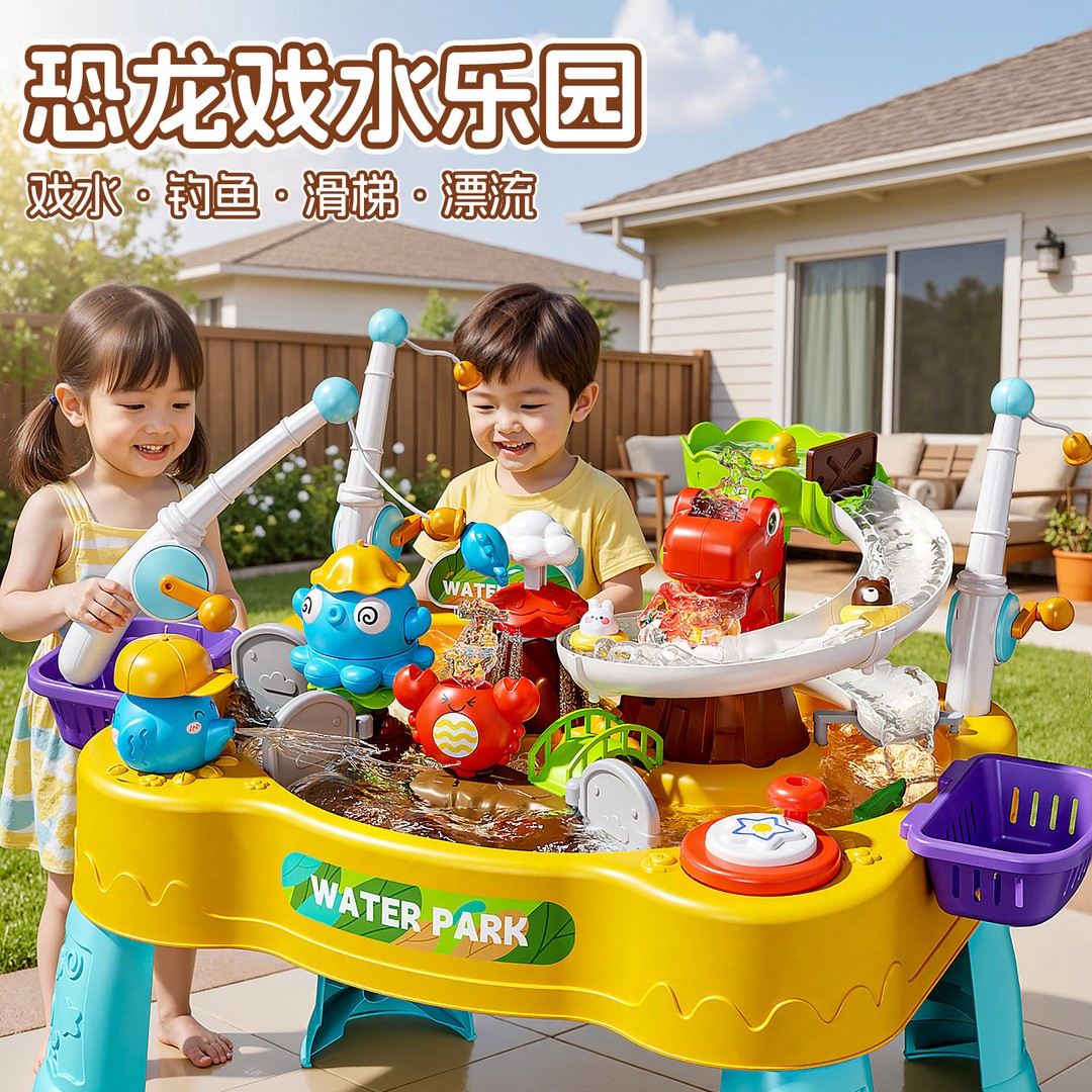 费费龙儿童电动钓鱼戏水玩具
