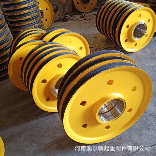 厂家供应 Q235热轧滑轮 50T起重机滑轮片 吊钩滑轮轮片