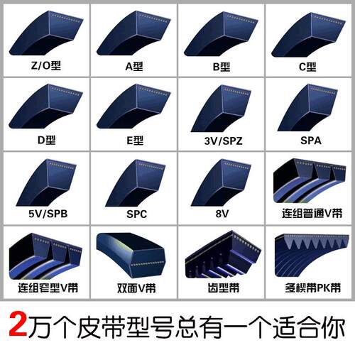 三力士C1600Li-C2240Li三角带橡胶传动带低伸长强力耐磨工业皮带