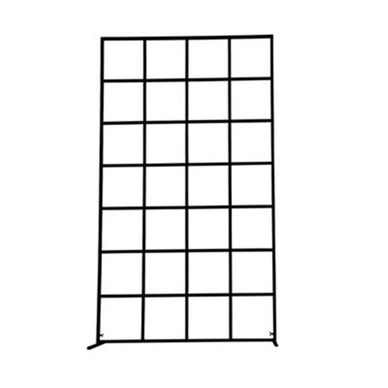 新款婚庆铁艺拱门格子背景屏风路引布置道具森系婚礼现场舞台金色