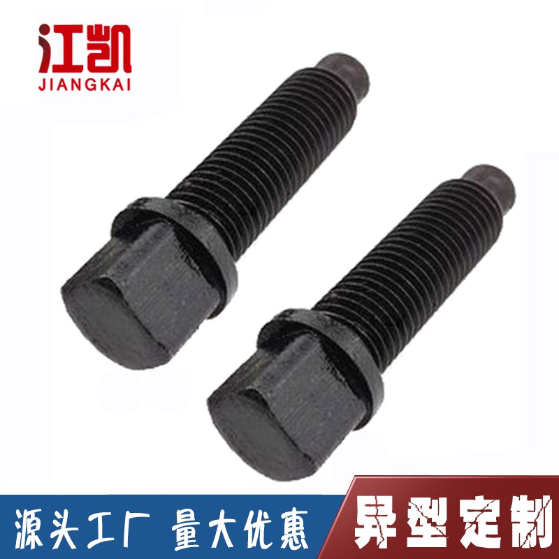 GB83碳钢方头紧定国标四方刀架螺丝圆柱端紧定螺钉 M12*20/45/100