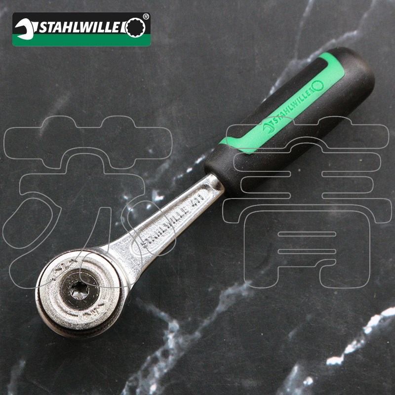 德国原装达威力STAHLWILLE双向手动细齿棘轮扳手 411系列 1/4英寸