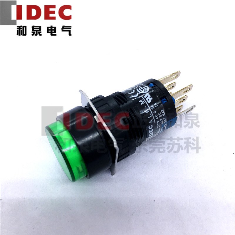 原装正品IDEC和泉指示灯16孔径 AL6M-M24GC 绿色 多色可选 8脚