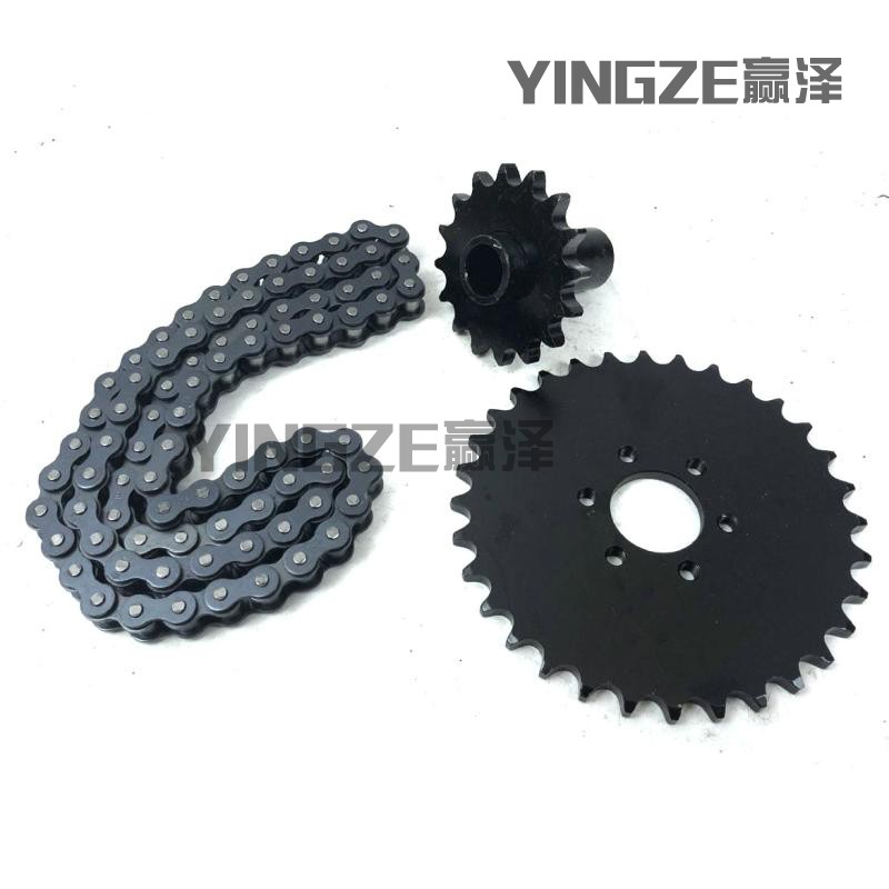 150CC无级变速沙滩车卡丁车摩托改装加粗530大牙盘链轮齿轮链条