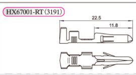 红星接插件3191-RT 端子50301-RT簧片HX67001-RT 散装 5000只/包