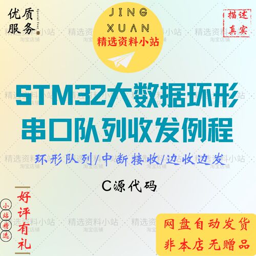 STM32大数据环形串口队列收发程序例程C源代码环形中断边收边发集
