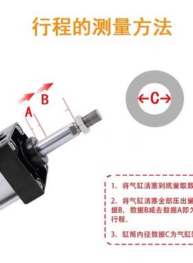 S5CLQF100亚德客型杆式标准气缸SC100X502X75X1拉00X12X150X00