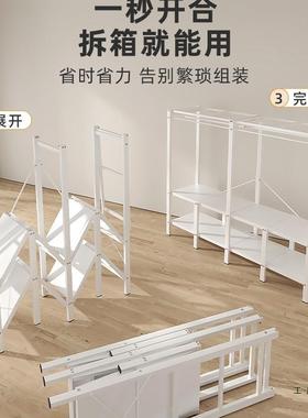 简易济布衣卧柜经型免安装折叠家用室橱出租房用全IID钢架衣结实