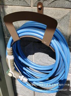 不钢架挂墙式浇花水管套锈收纳装绕管架洗车水管架家用95390麦太