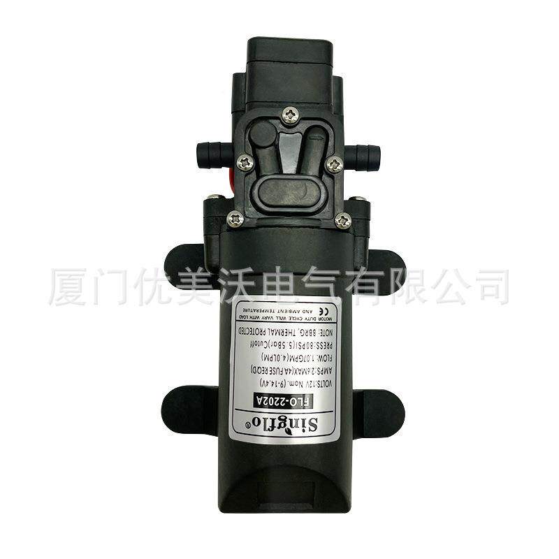 高压JCI电动洗泵微型水隔车膜泵流12V自吸直带压力开关
