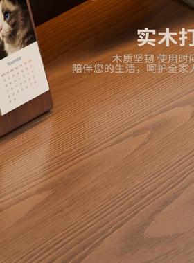 实木转书旋桌书角架一体ZG-76582折叠家用桌拐书柜学生卧室转角办