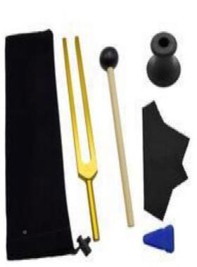 9支金色铝合金音叉套装174HZ89641755238639741852KIL963H2Z乐器