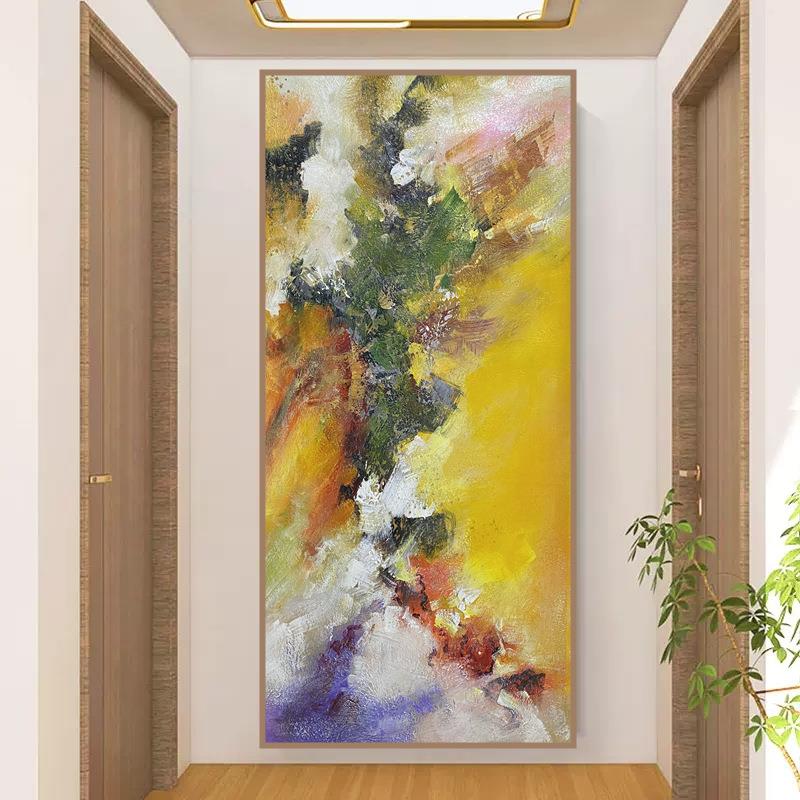 纯手绘油画抽象理画艺术玄关装饰大画现代简约02302客厅背景幅挂
