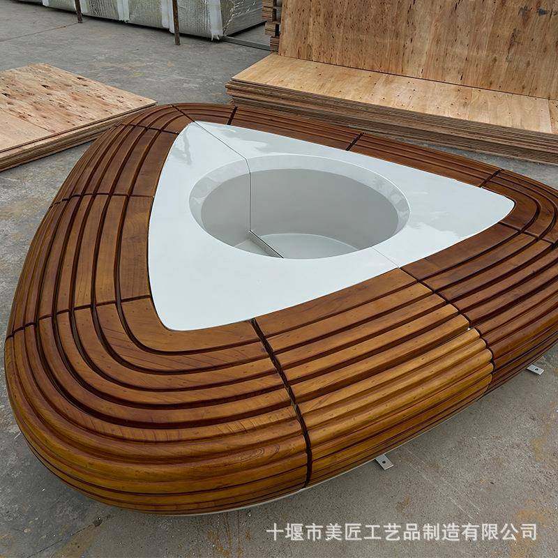 玻椅璃钢MJ001户树花池盆座外实木围树坐凳学校公园园林景观装置,商业/办公家具,等候椅系列,淘宝优惠券,粉丝福利购,淘宝优惠卷