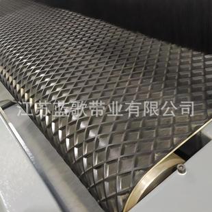 家砂光机输输BMY带木材厂一字型橡送胶传送带家具行业方形格子纹