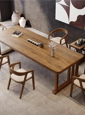 新式客厅中休息区实茶桌OXN现代简约家用公室接待功夫大办木板茶