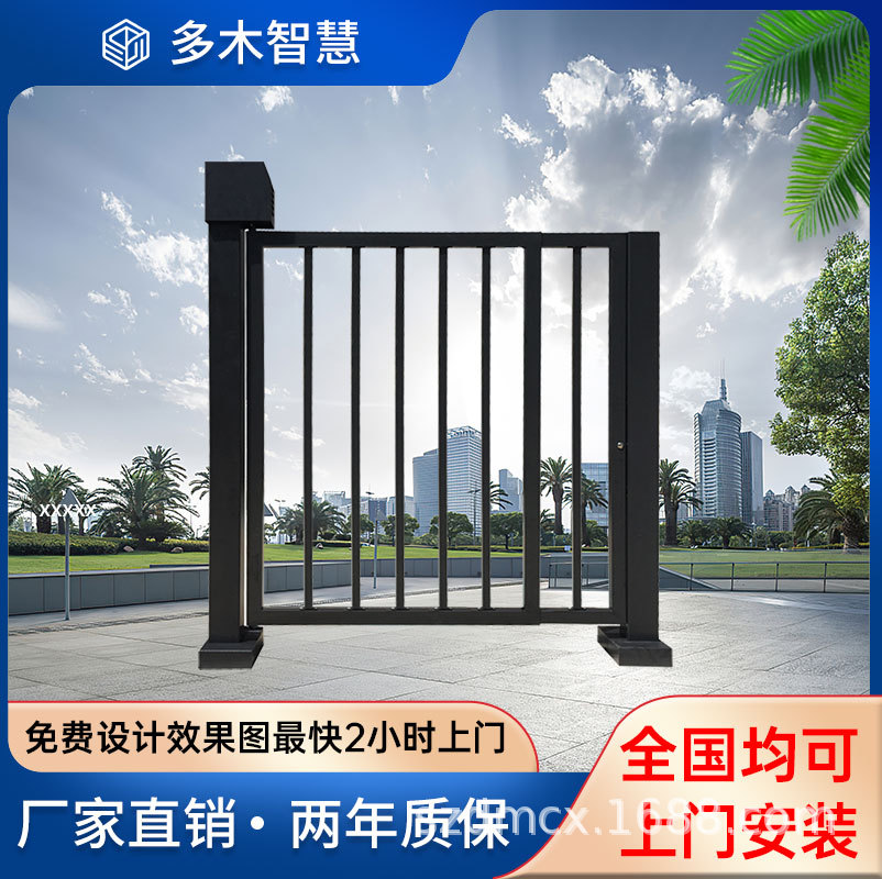 自动广告门人行通道小区刷卡门禁系统电动栅栏门人脸识别侧小门