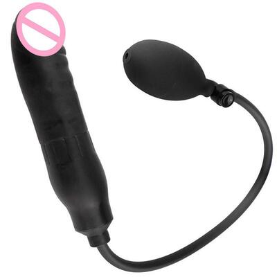 Super Soft Silicone Inflatable Butt Plug Anal Extender Vagin