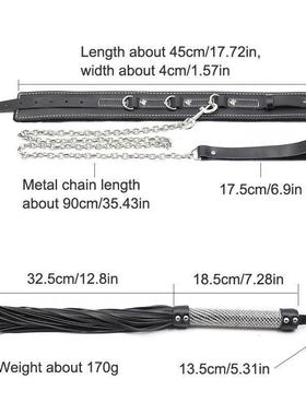 5pcs Bdsm Bondage Set Slave Collar Bdsm Leather Sex Handcuff