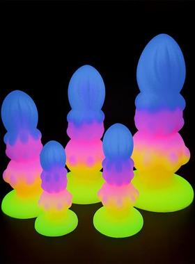 2023 Luminous Anal Plug Small Dildos For Women Men Buttplug