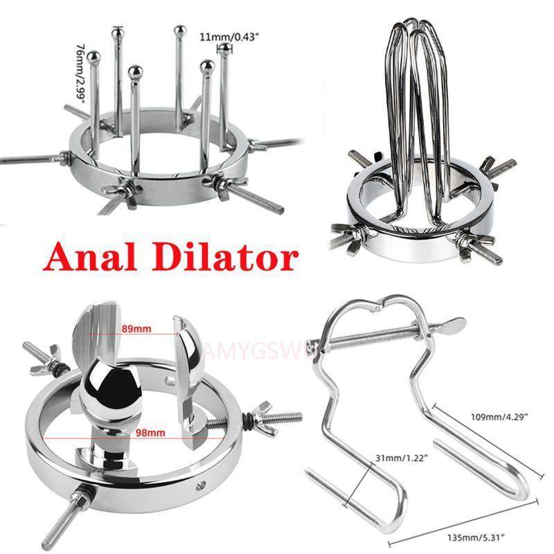 Adjustable Metal Anal Dilator Vaginal Medical Mirror Couples