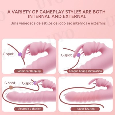 vibrator for woman sex toy Silicone 3in1 suck Rabbit Vibrato